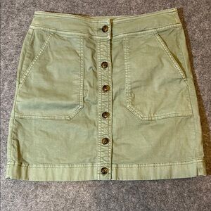 Vineyard Vines Women’s Size 0 Green Pencil Cargo Mini Skirt Pockets